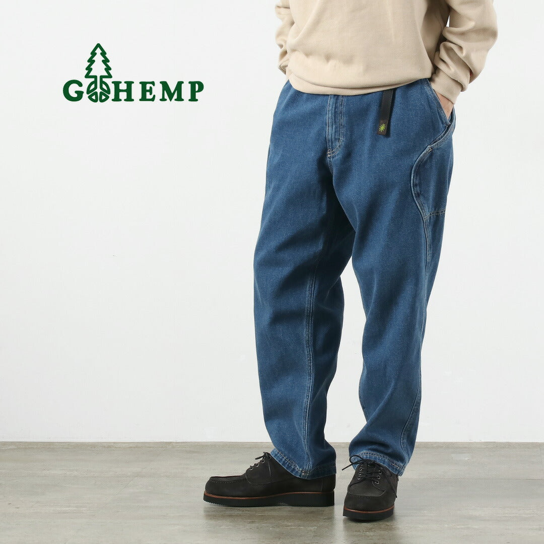 GOHEMP / 12 盎司麻棉牛仔布 High Explorer 裤子二手水洗