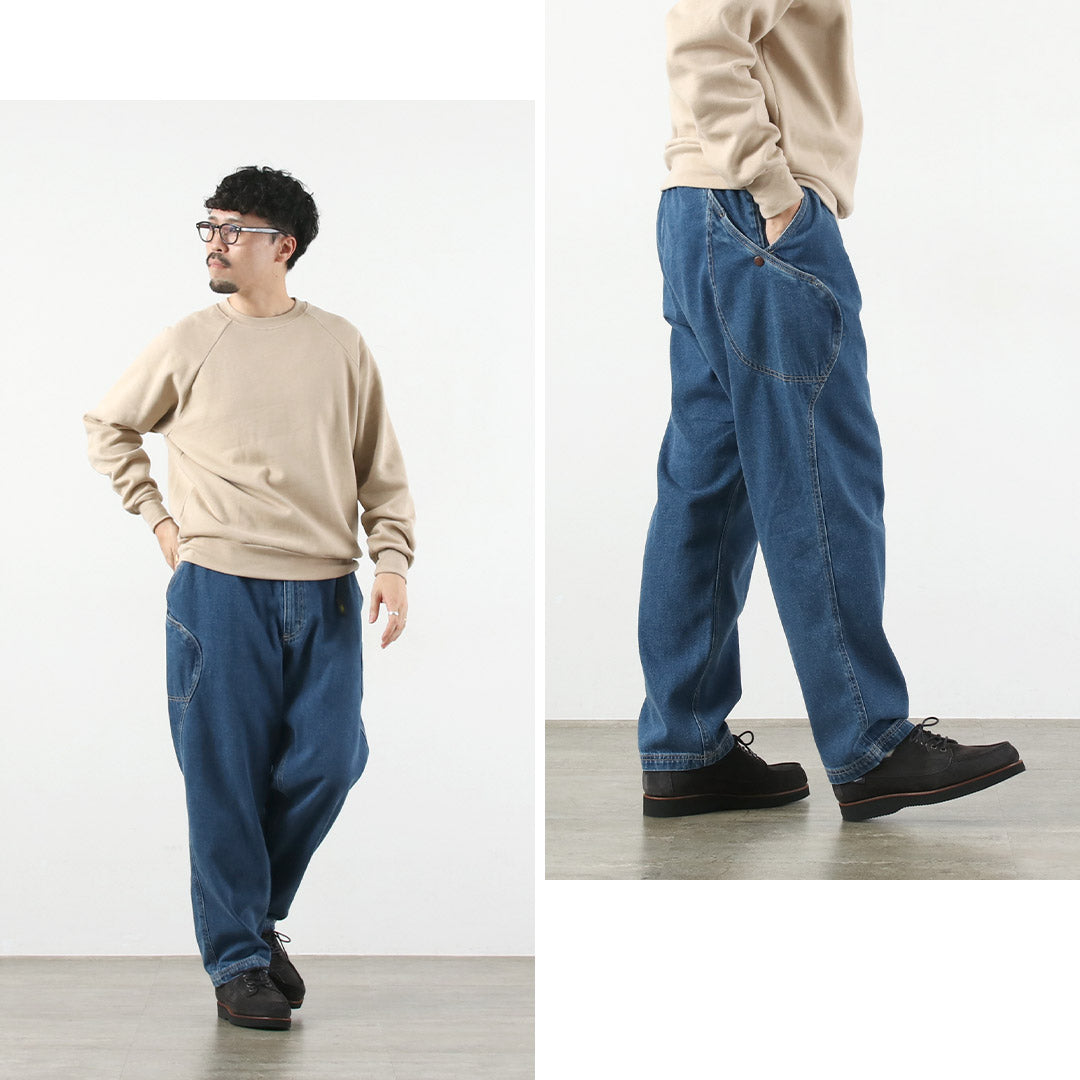 GOHEMP / 12 盎司麻棉牛仔布 High Explorer 裤子二手水洗