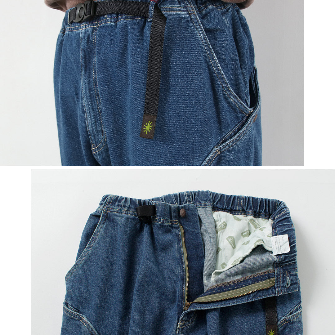 GOHEMP / 12 盎司麻棉牛仔布 High Explorer 裤子二手水洗