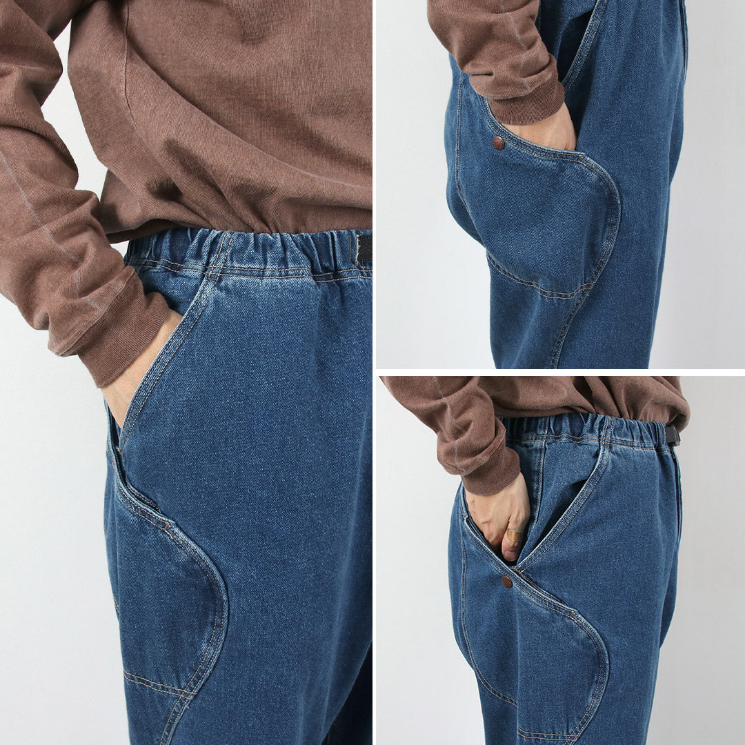 GOHEMP / 12 盎司麻棉牛仔布 High Explorer 裤子二手水洗
