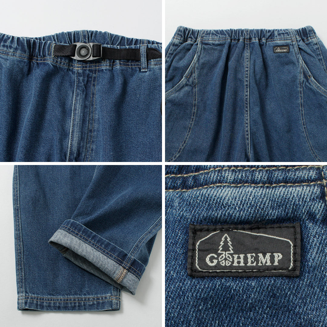 GOHEMP / 12 盎司麻棉牛仔布 High Explorer 裤子二手水洗