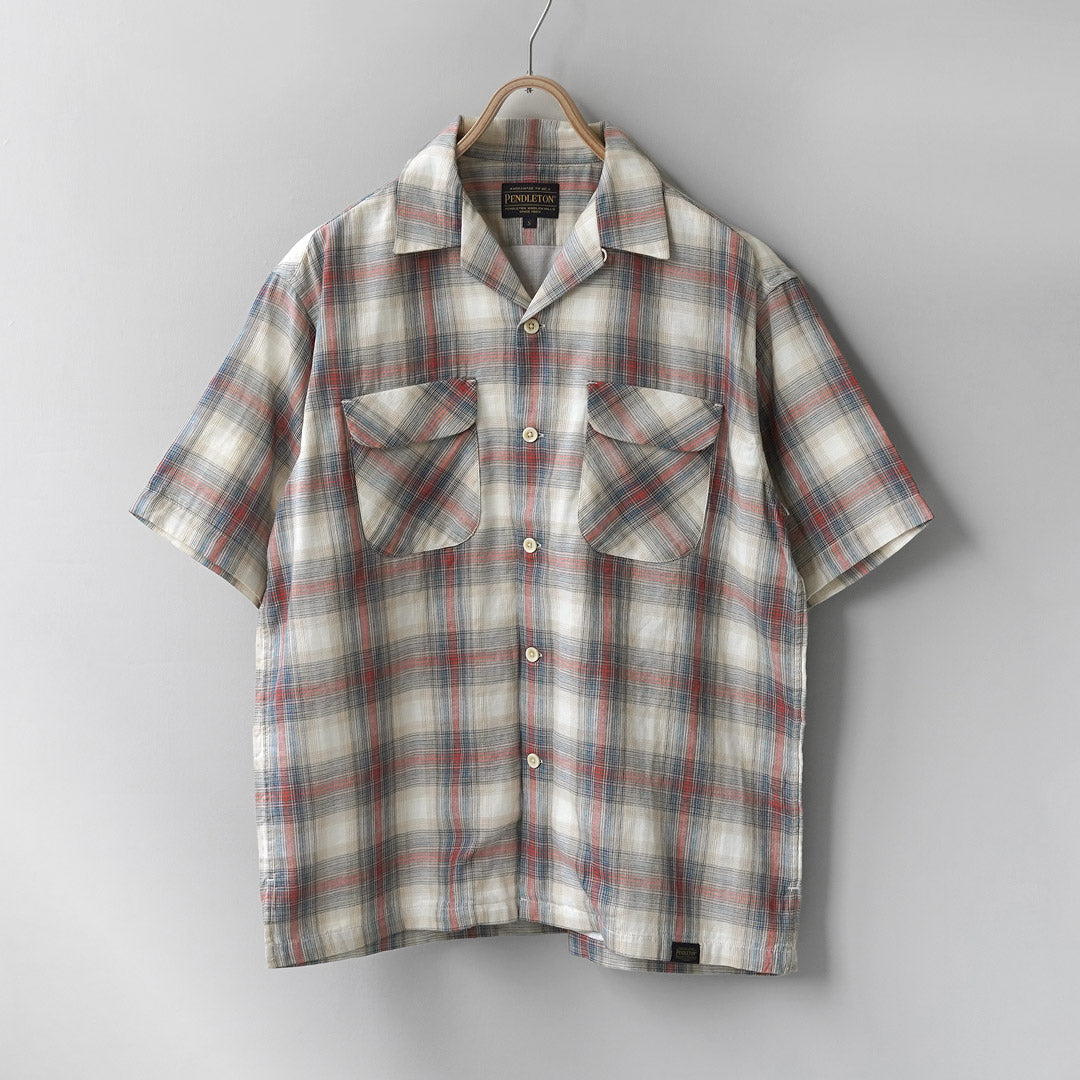 PENDLETON / Chemise à manches courtes et col ouvert