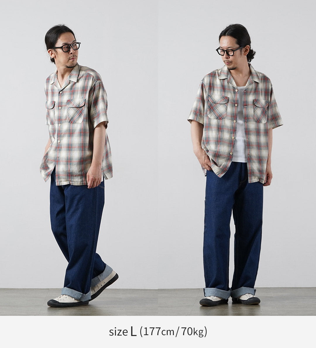 PENDLETON / Camisa Manga Corta Cuello Abierto