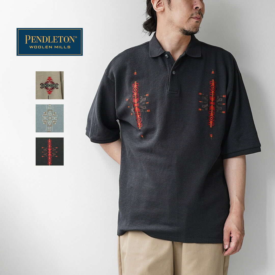 PENDLETON / Oni Kanoko 刺绣 Polo 衫