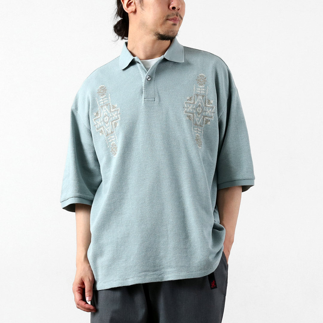 PENDLETON / Heavyweight Pique Embroidered Polo Shirt