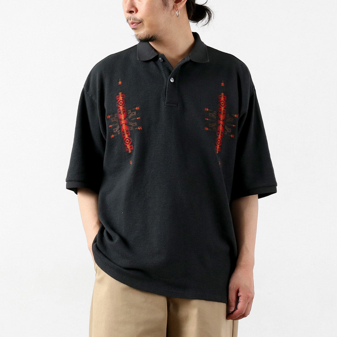 PENDLETON / Heavyweight Pique Embroidered Polo Shirt