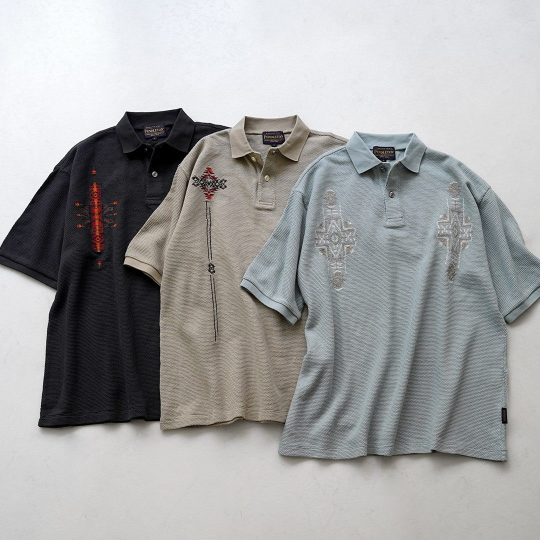 PENDLETON / Oni Kanoko 刺绣 Polo 衫