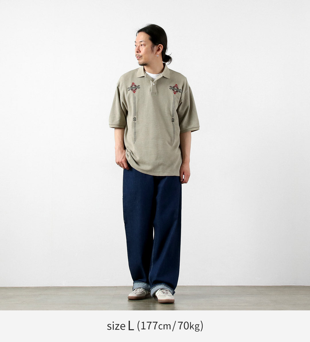 PENDLETON / Oni Kanoko 刺绣 Polo 衫