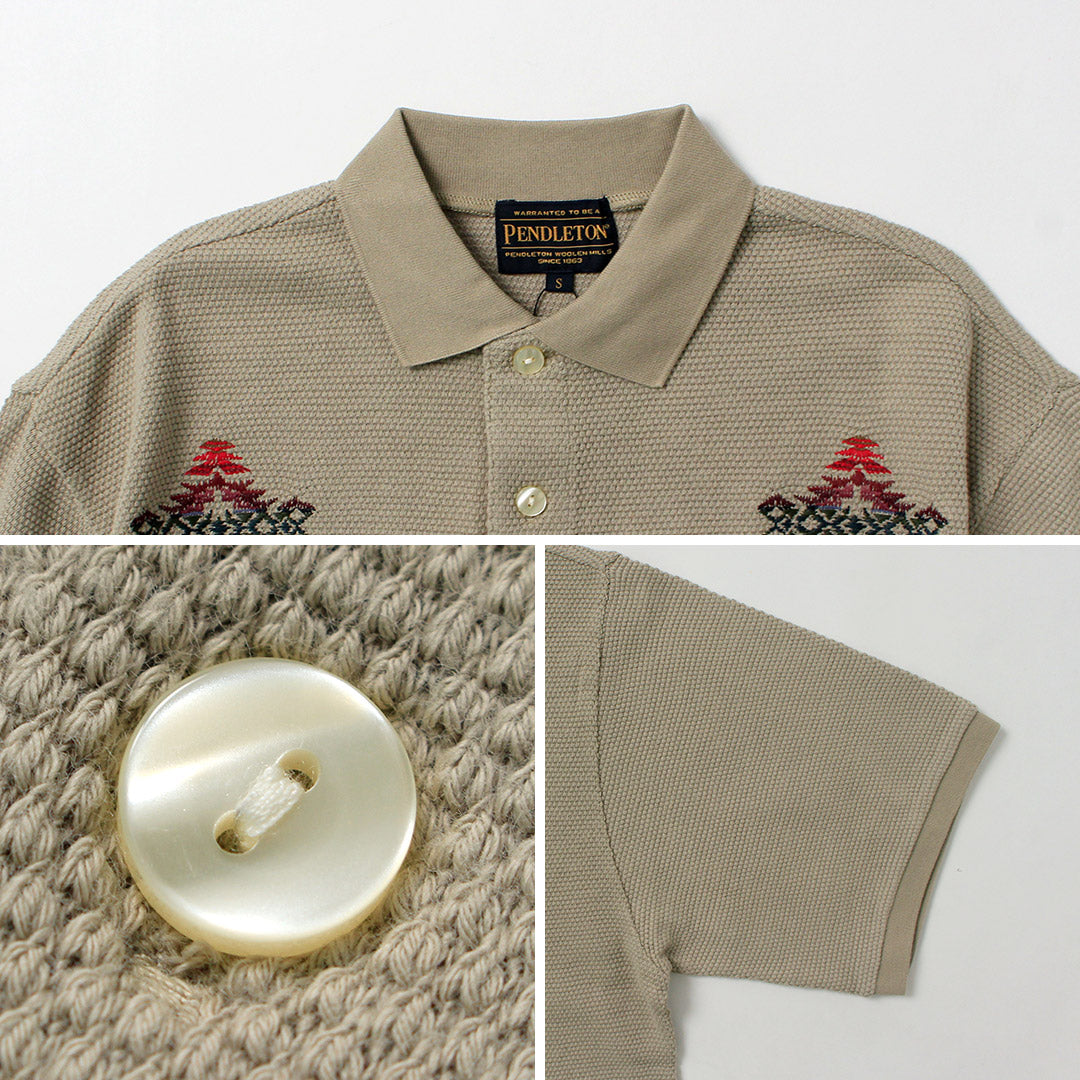 PENDLETON / Oni Kanoko 刺绣 Polo 衫