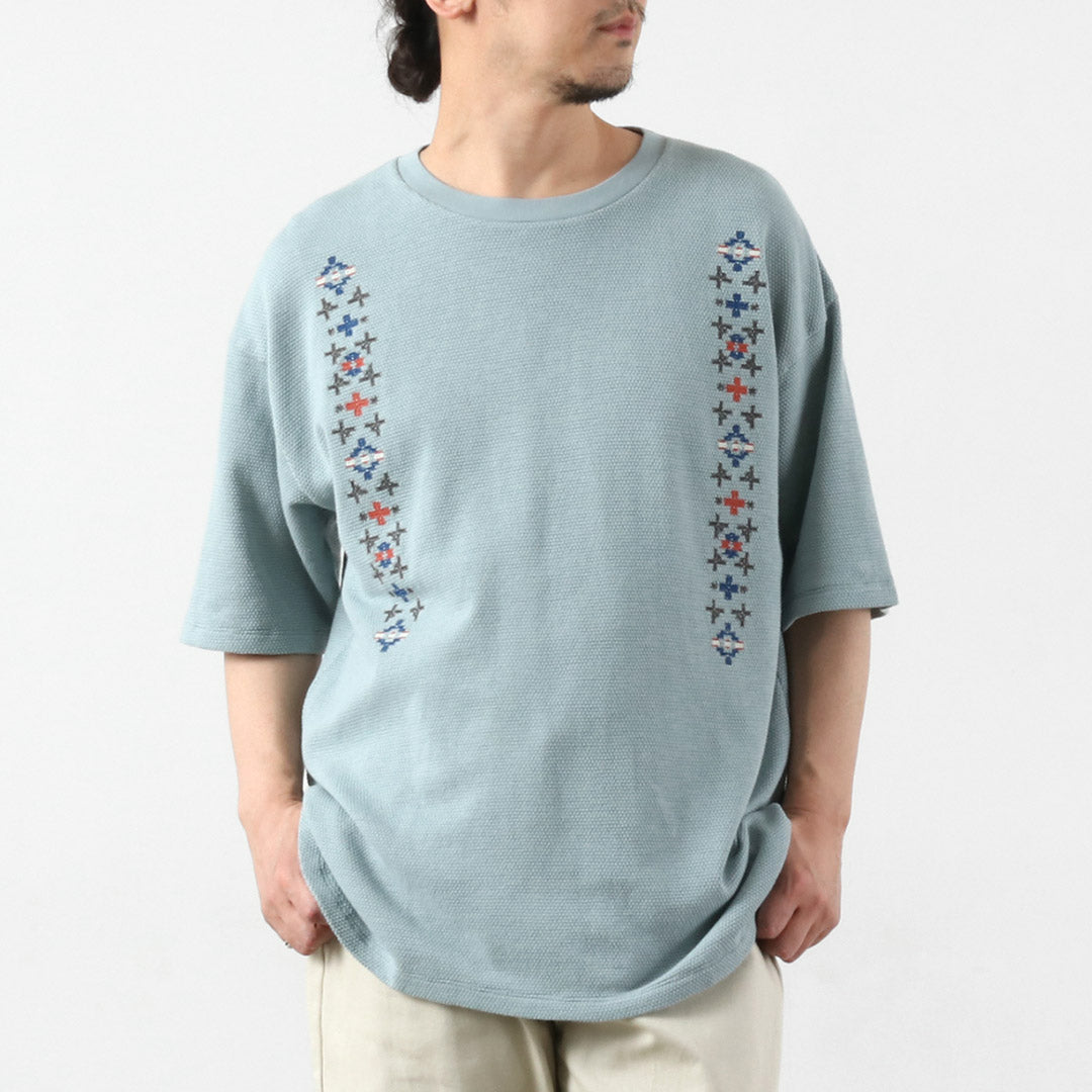PENDLETON / Oni Kanoko T-shirt brodé