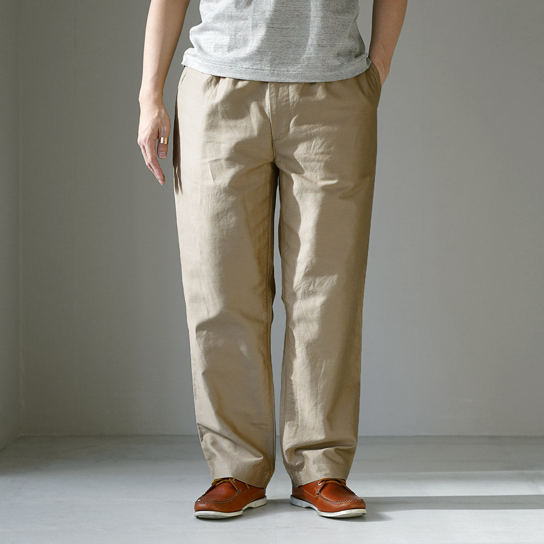 FOB FACTORY / Cotton Linen Moleskin Track Pants