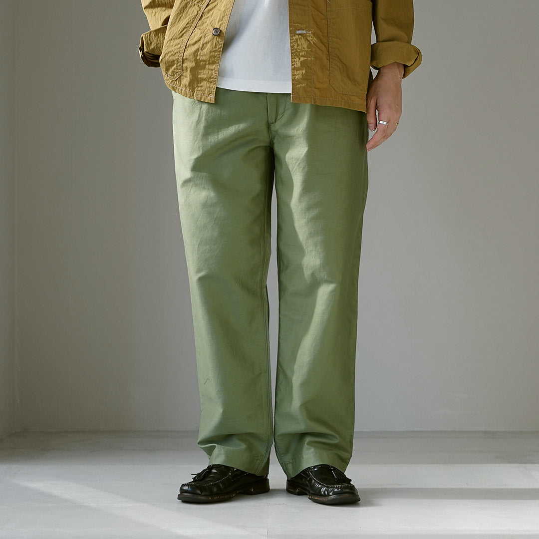 FOB FACTORY / Cotton Linen Moleskin Track Pants