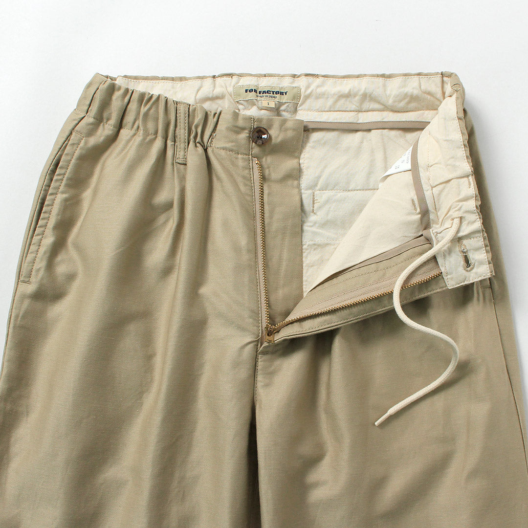 FOB FACTORY / Pantalon de survêtement en moleskine et coton lin