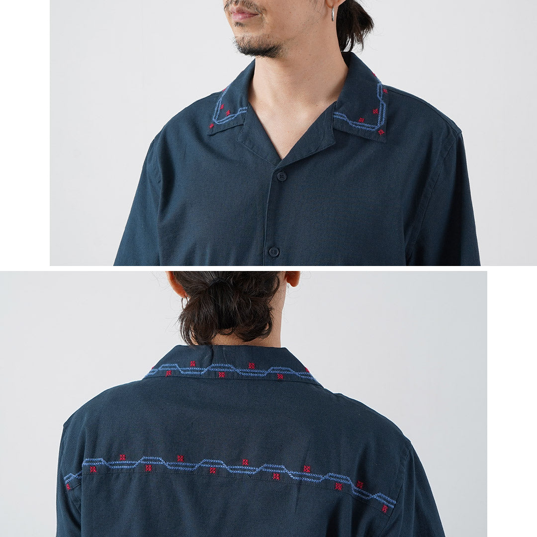 WAX LONDON / Didcot Chemise Manches Courtes Broderie