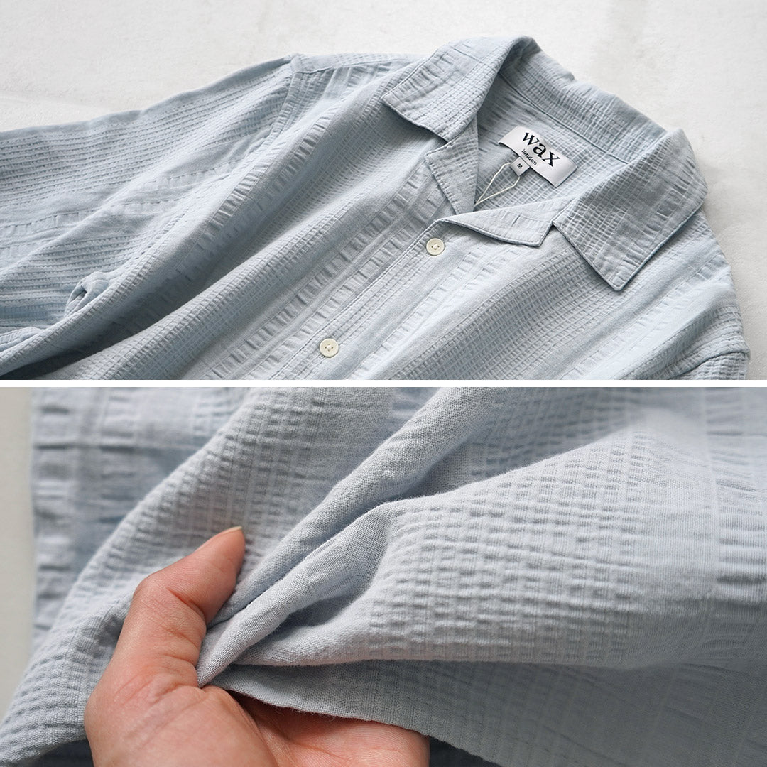 WAX LONDON / Didcot Chemise Manches Courtes Double Wave Grid