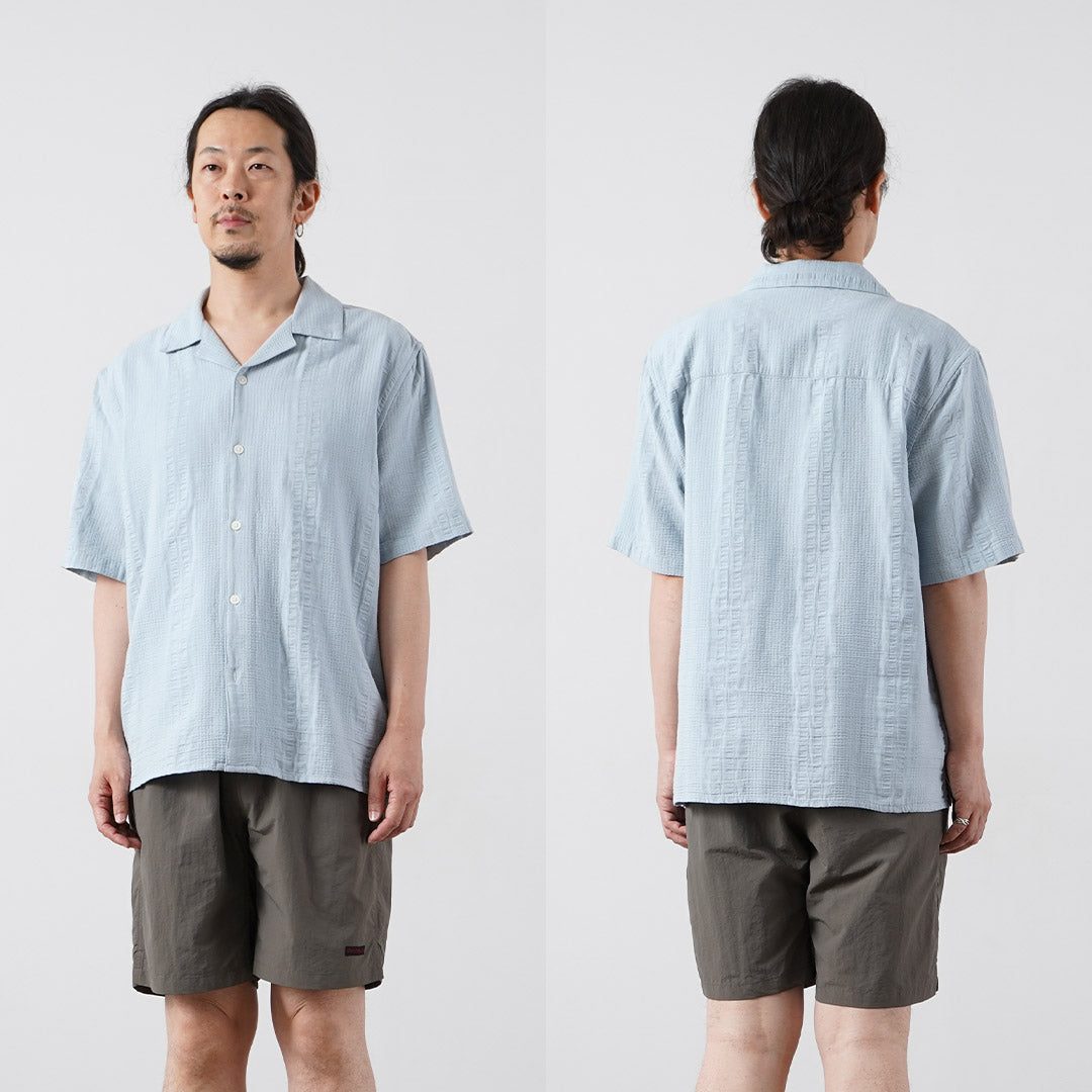 WAX LONDON / Didcot Chemise Manches Courtes Double Wave Grid