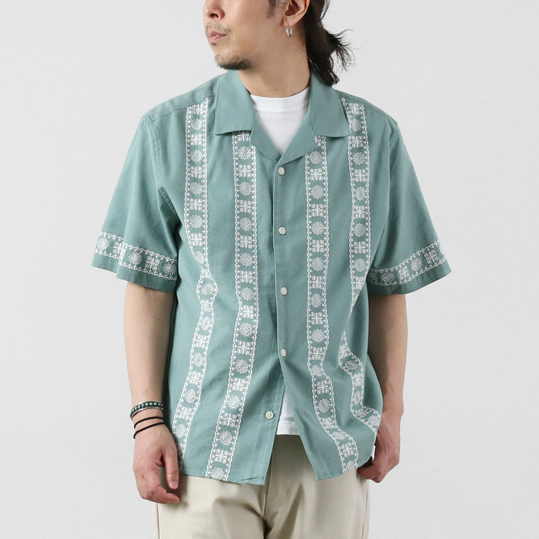 WAX LONDON / Didcot Camisa de manga corta con borde de colocación