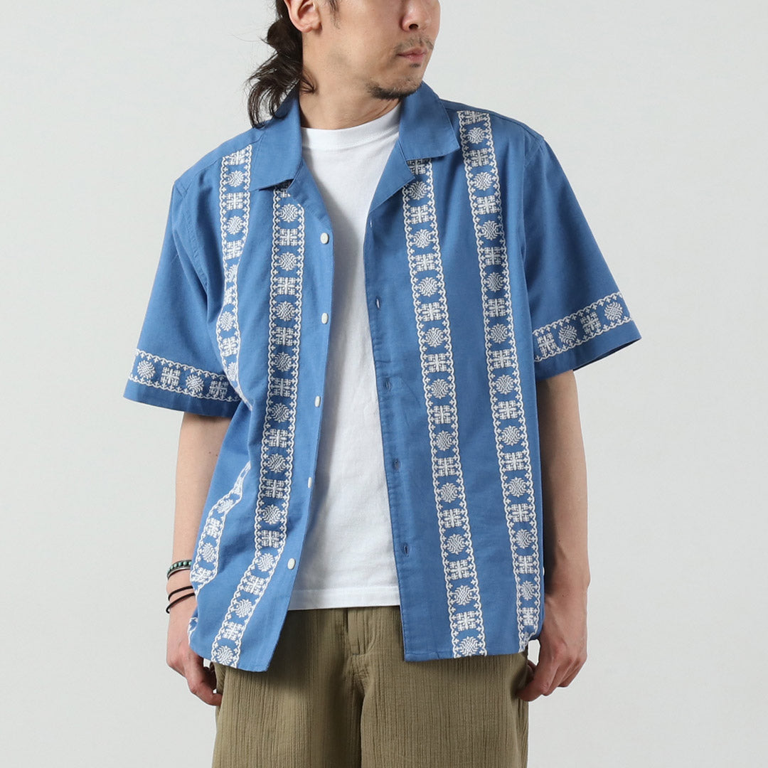 WAX LONDON / Didcot Camisa de manga corta con borde de colocación