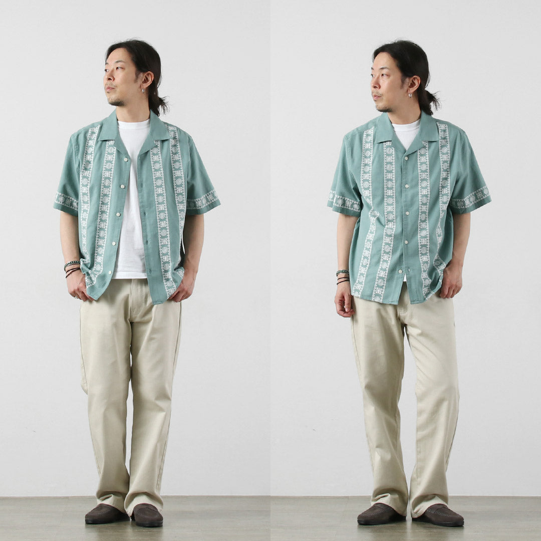 WAX LONDON / Didcot Camisa de manga corta con borde de colocación