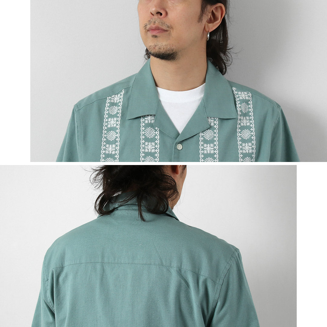 WAX LONDON / Didcot Camisa de manga corta con borde de colocación
