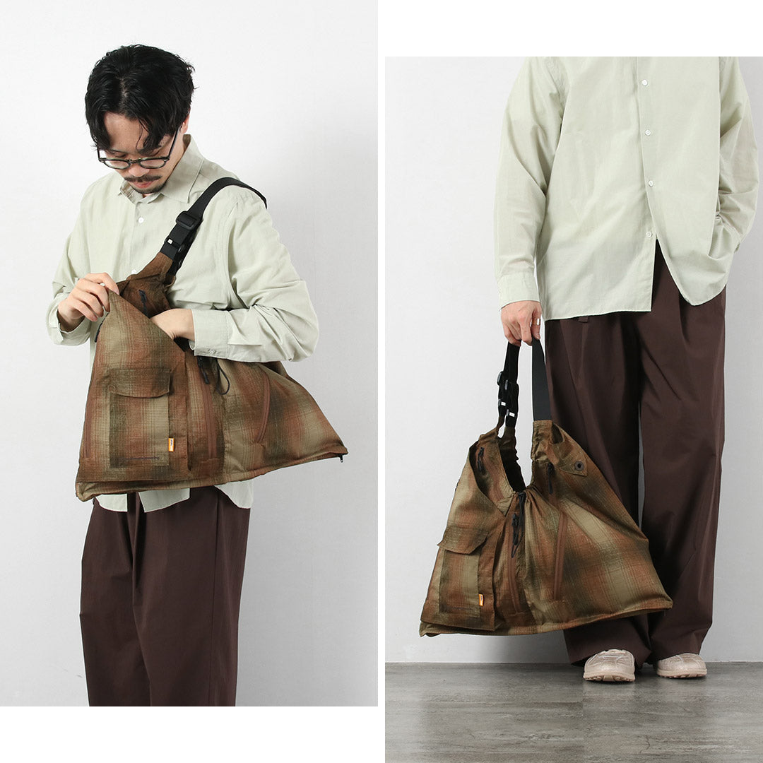 WHITE MOUNTAINEERING / Gripswany Collaboration Ombre Check 2-Way Gear Pack Vest 4.0 Sac à bandoulière