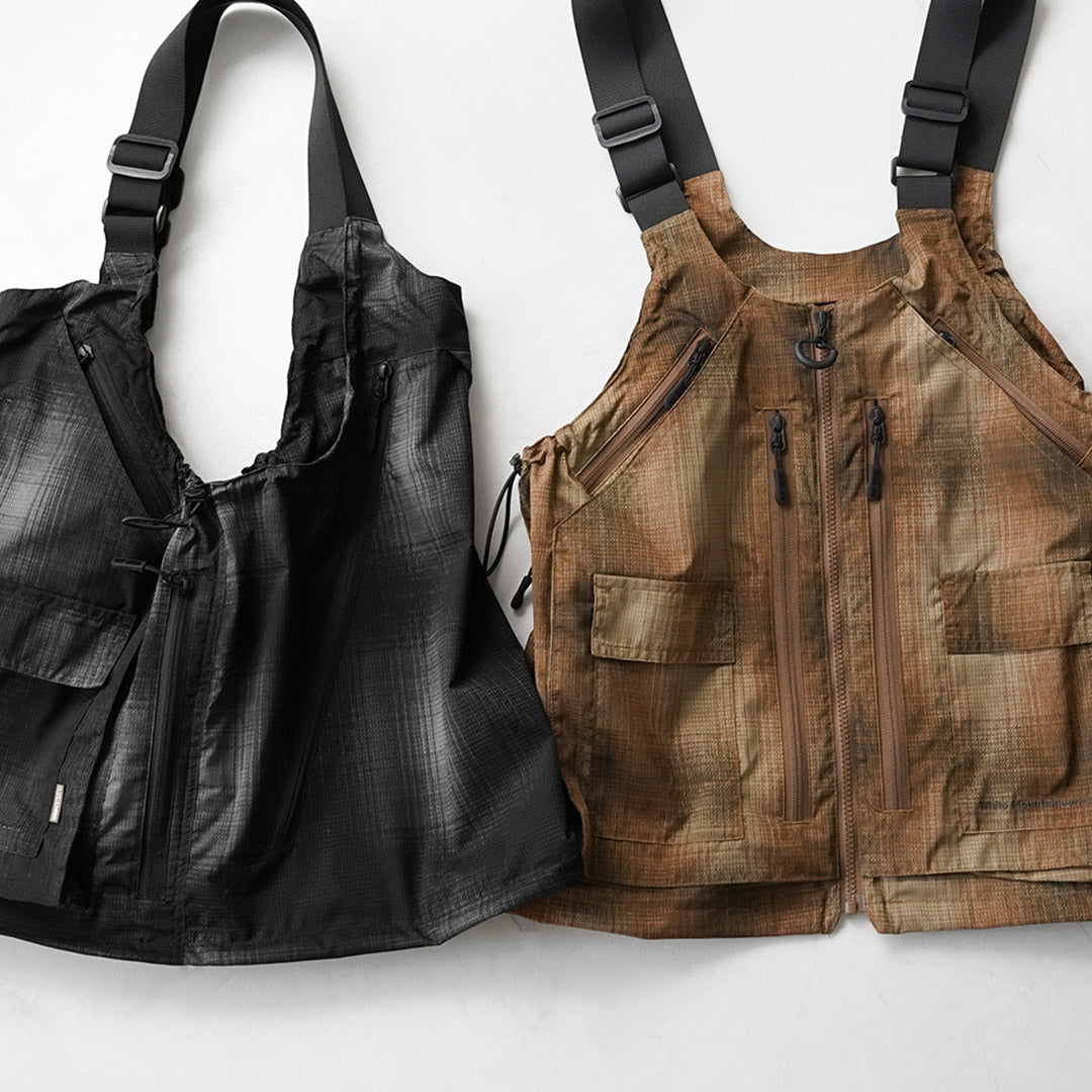 WHITE MOUNTAINEERING / Gripswany Collaboration Ombre Check 2-Way Gear Pack Vest 4.0 Sac à bandoulière