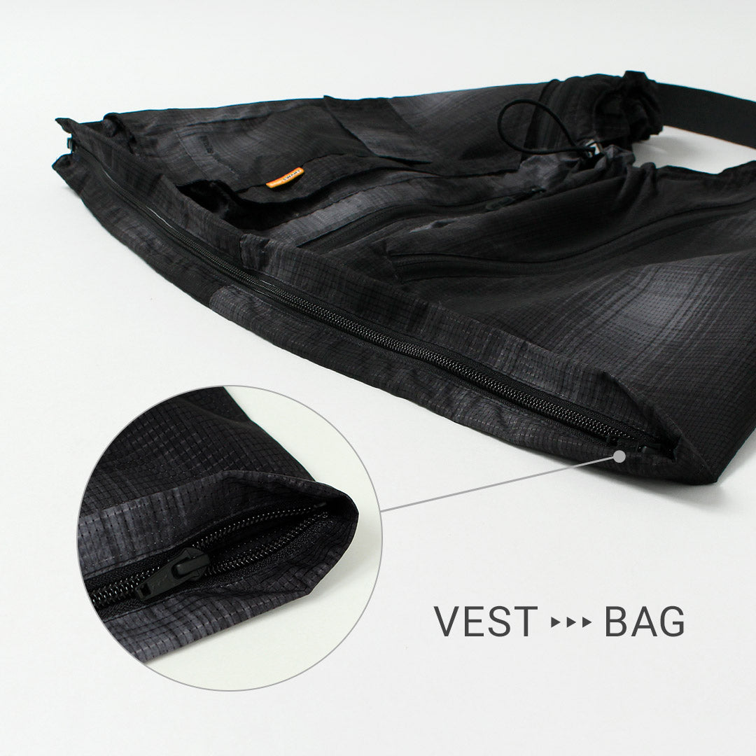 WHITE MOUNTAINEERING / Gripswany Collaboration Ombre Check 2-Way Gear Pack Vest 4.0 Sac à bandoulière