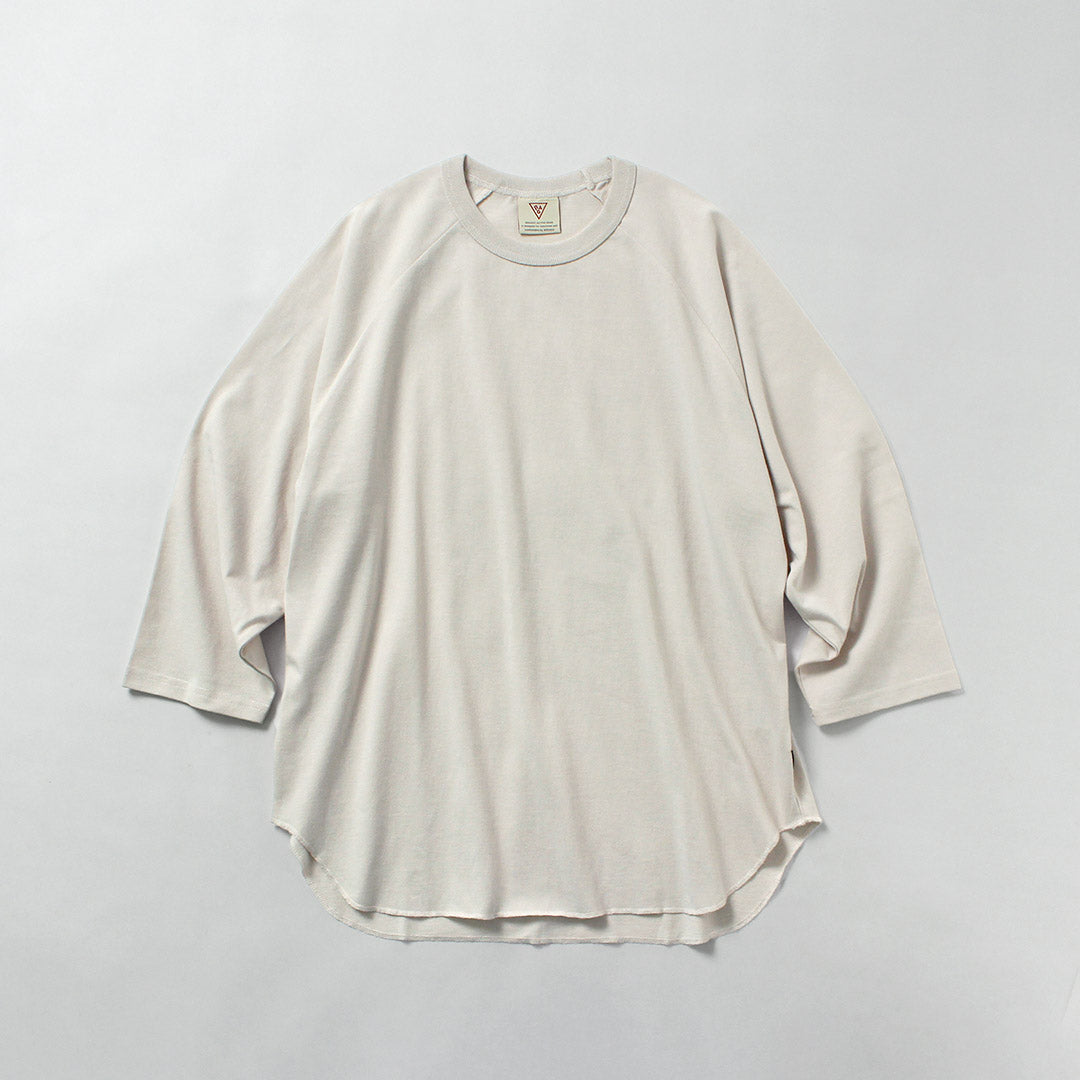 HEALTHKNIT / HEALTHKNIT × RAG 独家 3/4 袖插肩圆领 T 恤 开尾干汗布 抗菌防臭整理