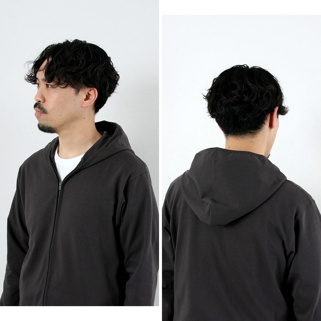 HEALTHKNIT / RAG Exclusivité Healthknit × Rag S/S Tee Sweat à capuche zippé Jersey sec à extrémités ouvertes Finition désodorisante antibactérienne