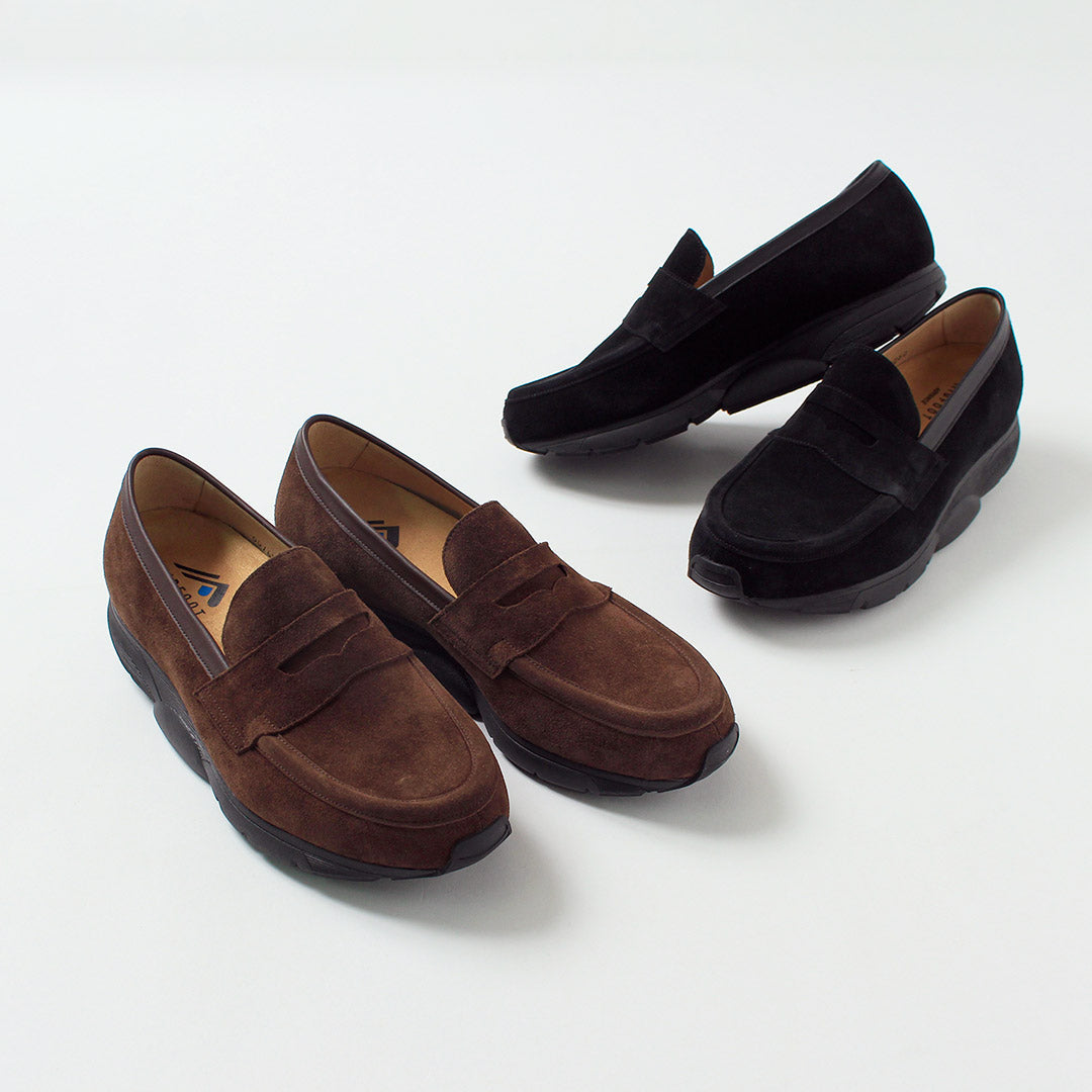 MILIEU-PIED / Mocassins en daim