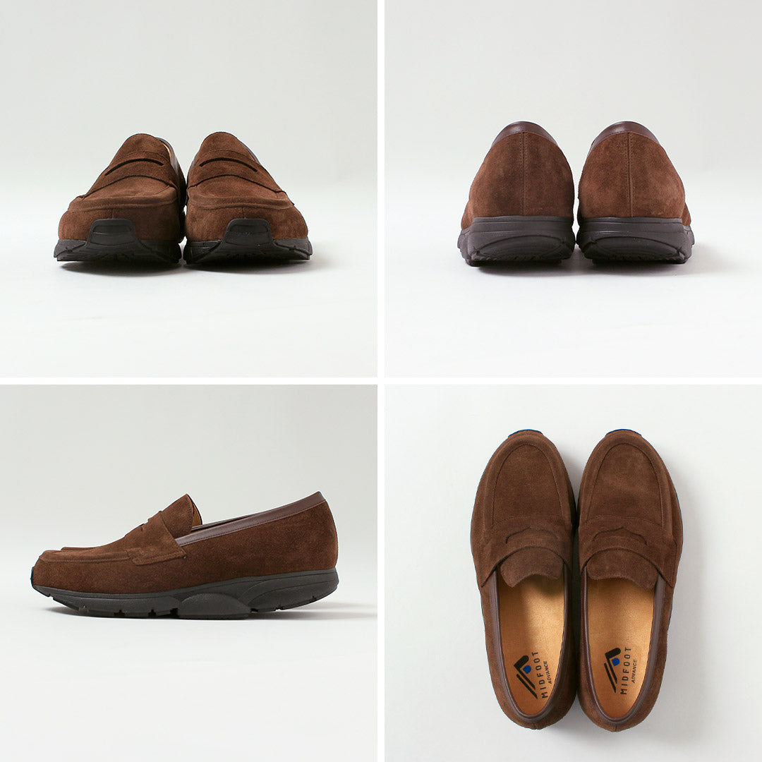 MILIEU-PIED / Mocassins en daim