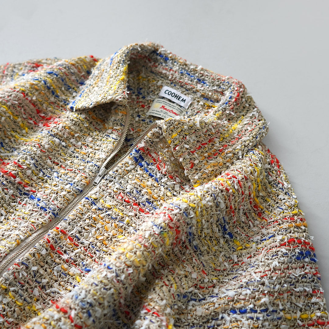 COOHEM / Chemise zippée en tweed d'été