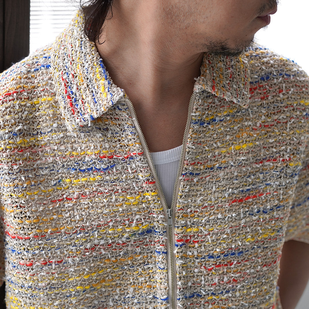 COOHEM / Chemise zippée en tweed d'été