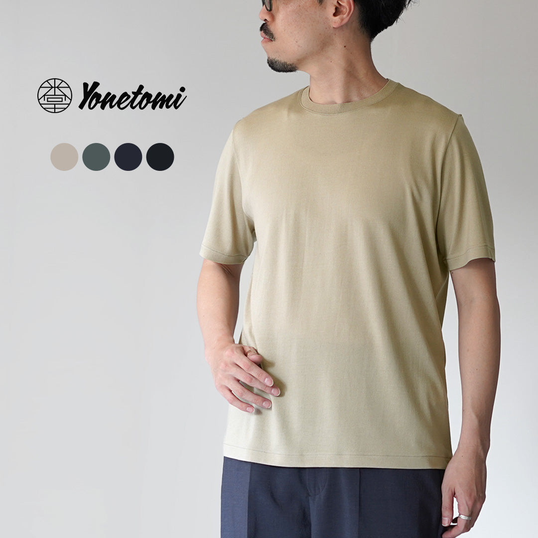 YONETOMI NEW BASIC / Wool Silk Dress T-Shirt