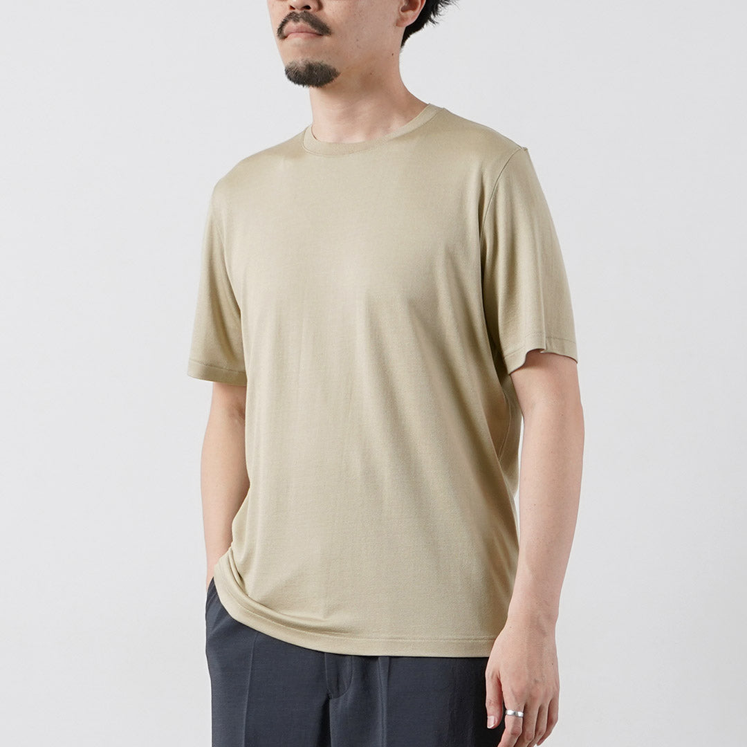 YONETOMI NEW BASIC / Wool Silk Dress T-Shirt