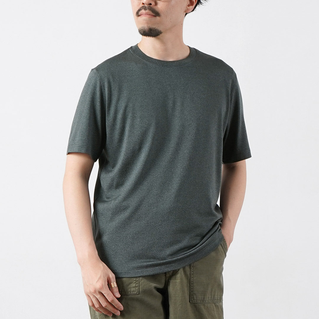YONETOMI NEW BASIC / Wool Silk Dress T-Shirt