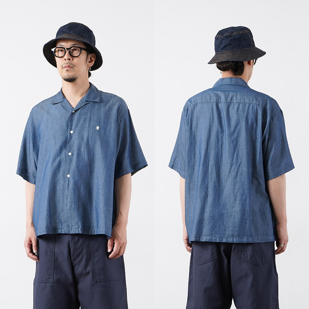 GYMPHLEX / Chemise à manches courtes et col ouvert
