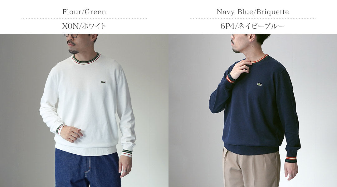 LACOSTE / 条纹棉针织