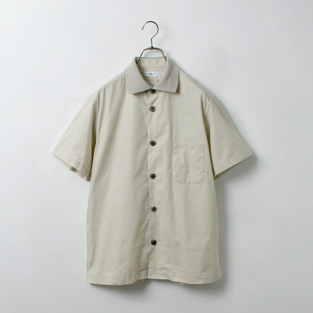 FUJITO / Chemise Ripstop à col côtelé