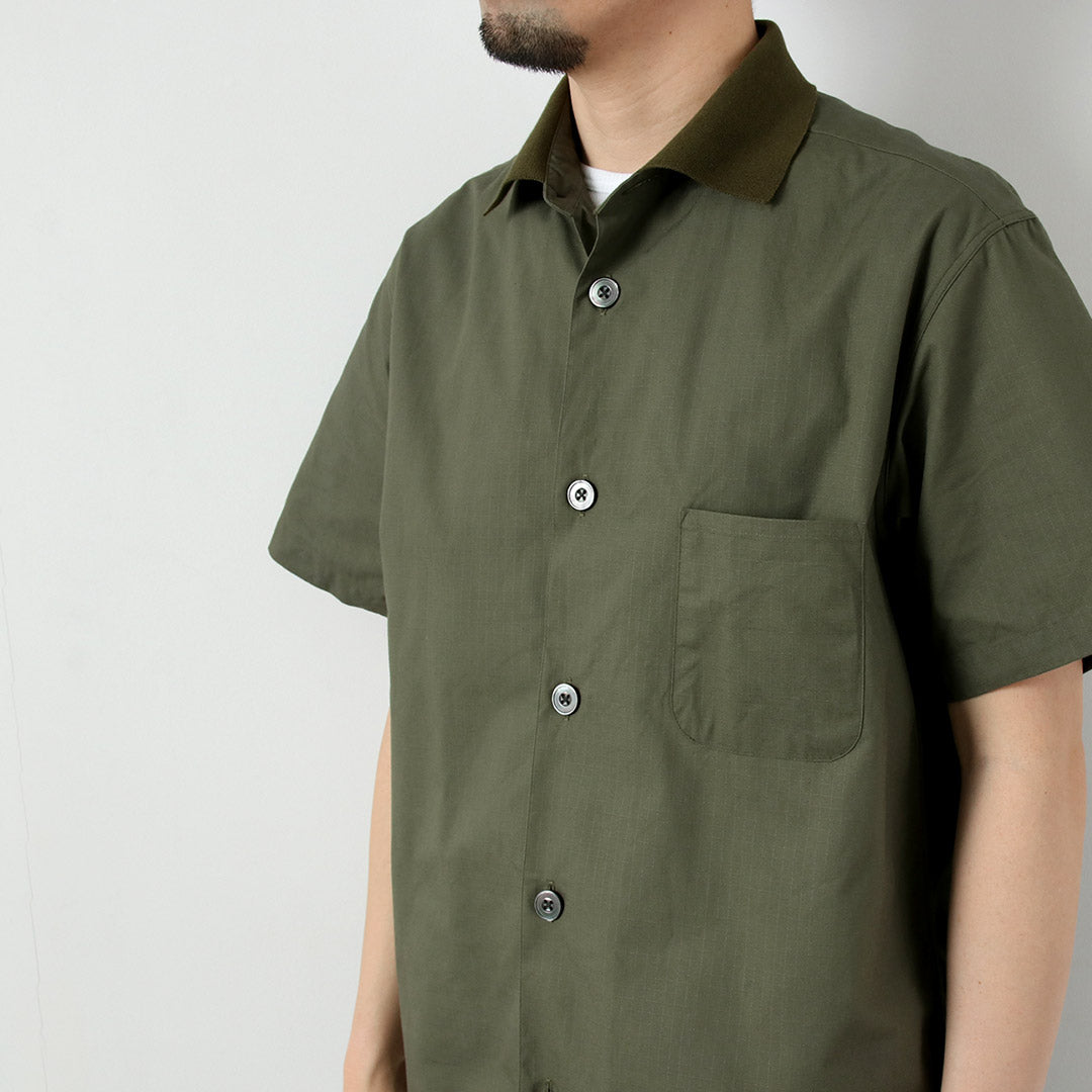 FUJITO / Chemise Ripstop à col côtelé