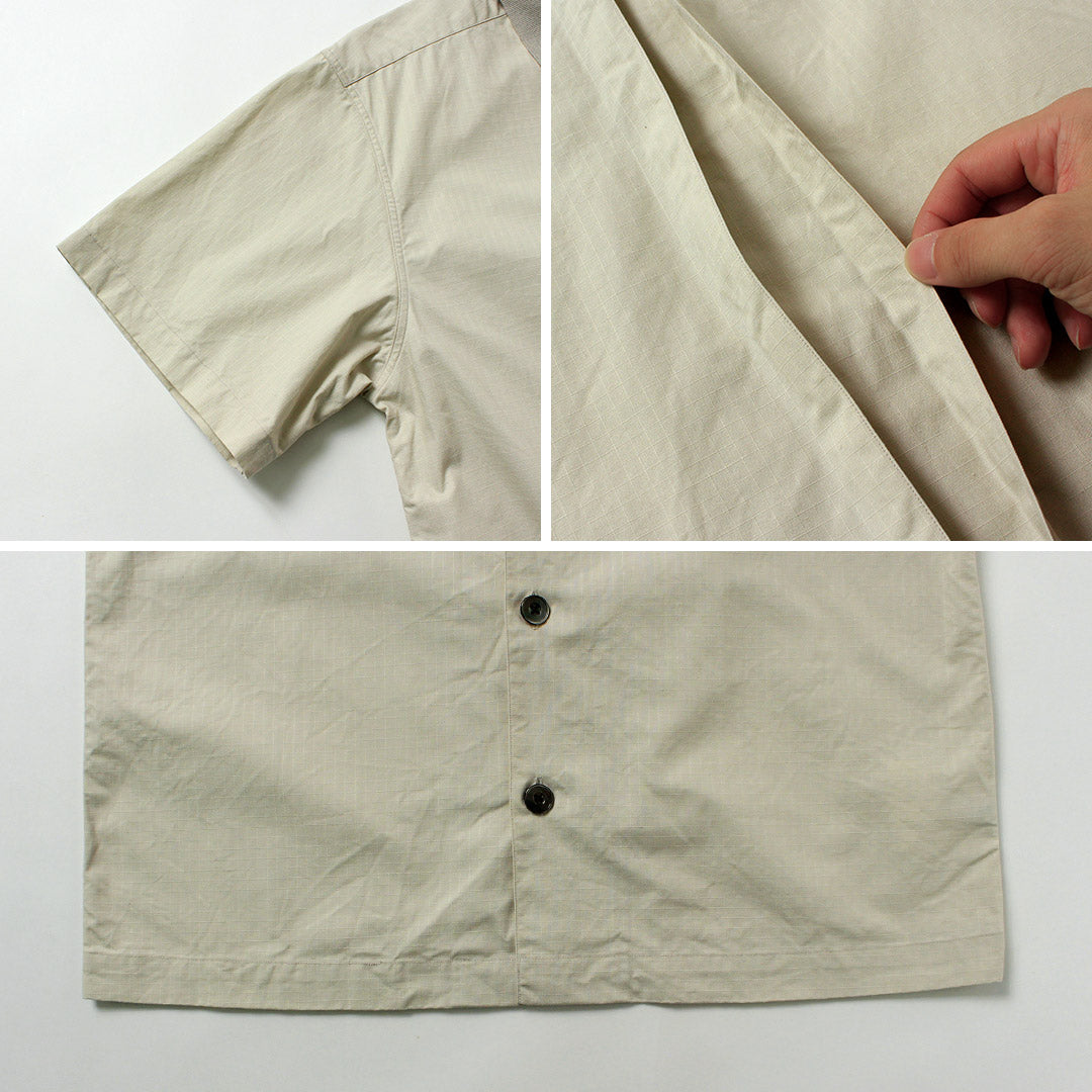 FUJITO / Chemise Ripstop à col côtelé