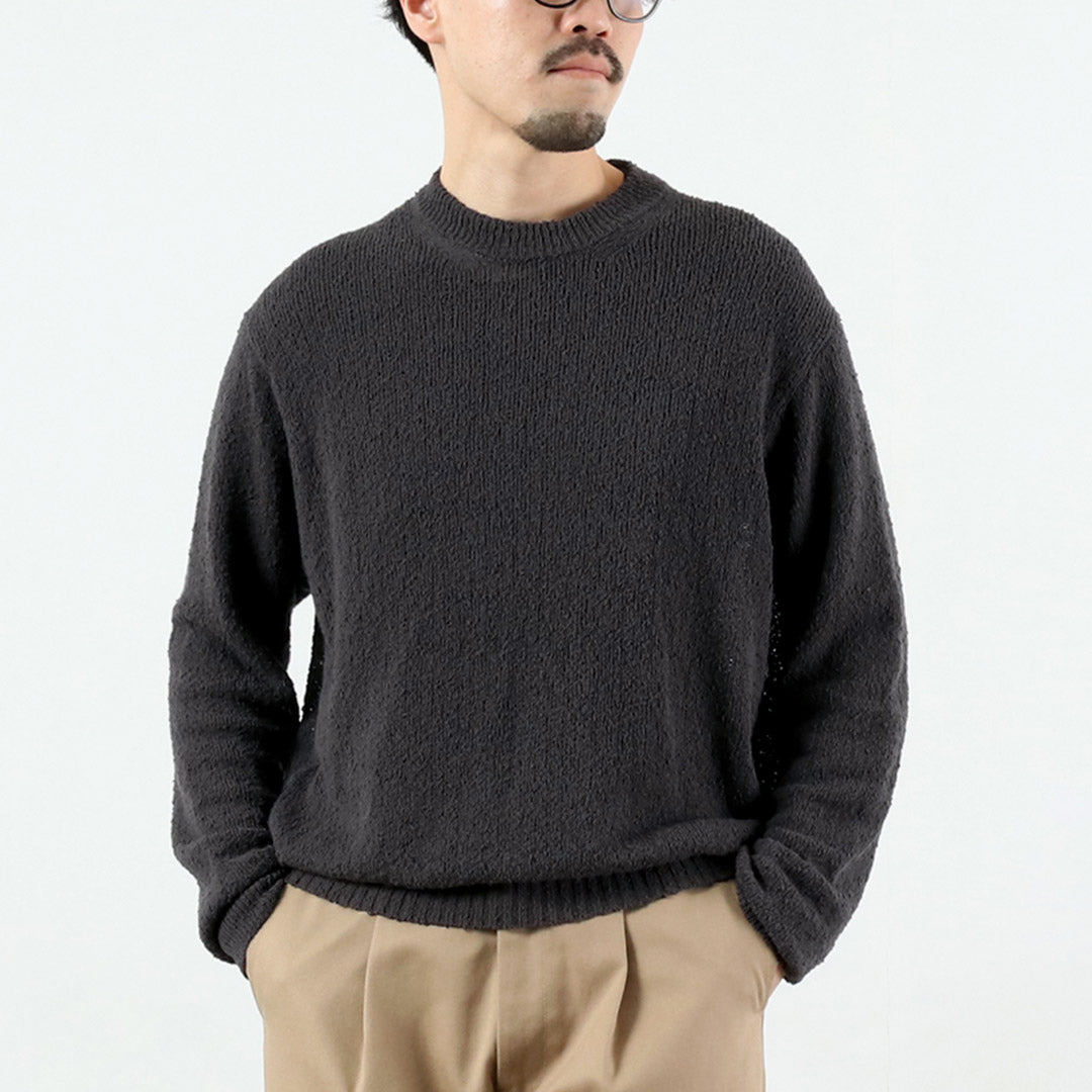 RYE TENDER / Tufa Cotton Knot Yarn Crew Pullover