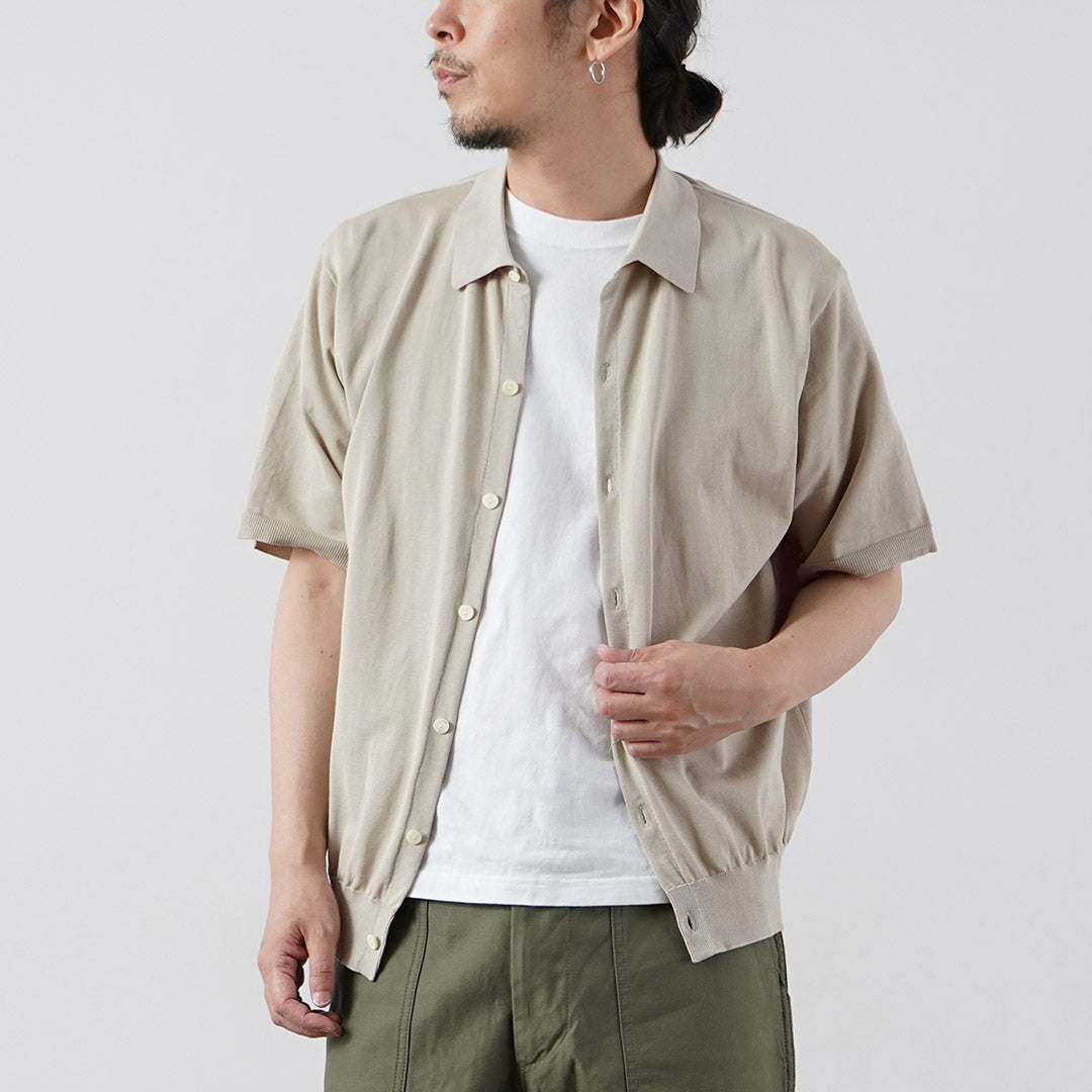 RYE TENDER / Teton Cotton Knit Short Sleeve Shirt