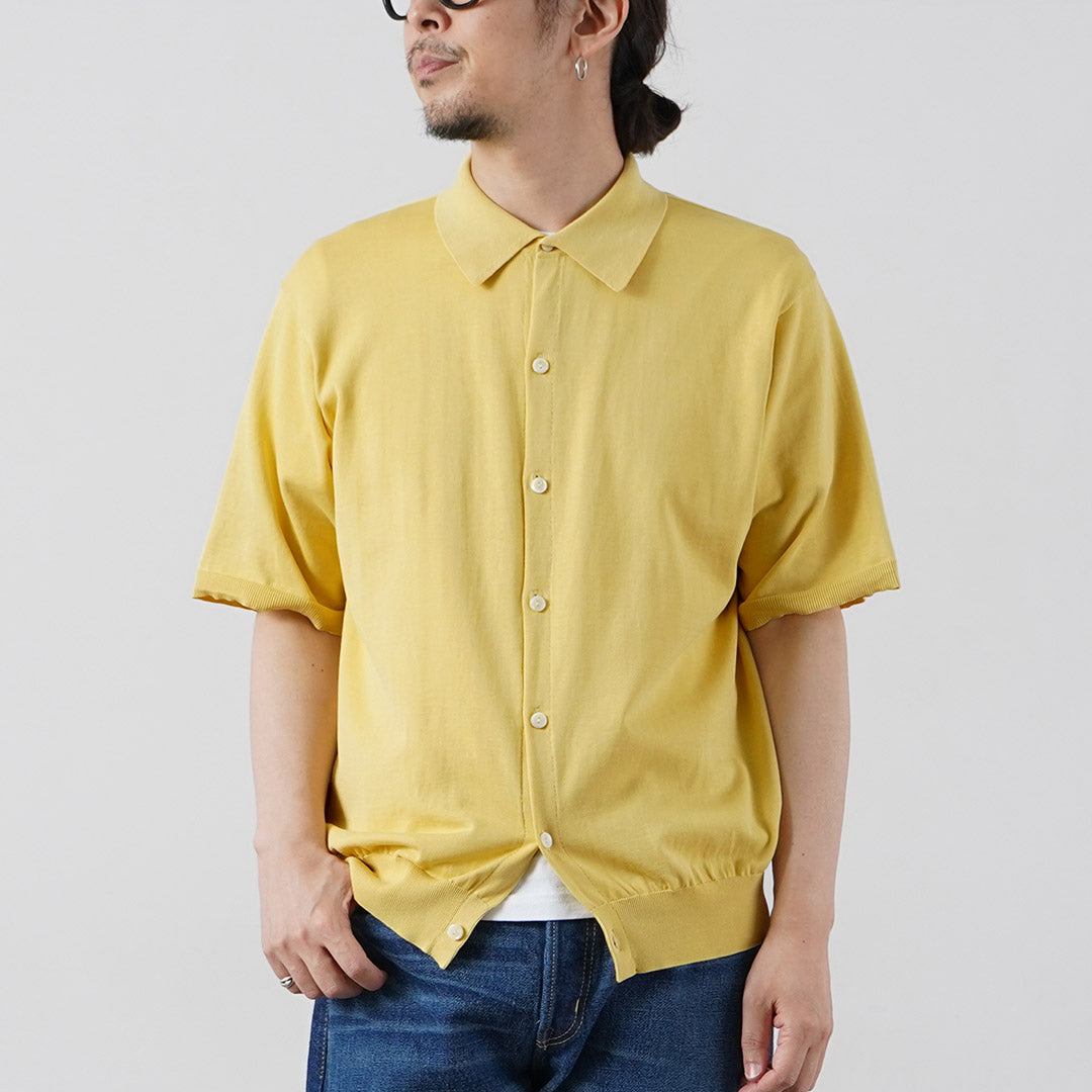 RYE TENDER / Teton Cotton Knit Short Sleeve Shirt