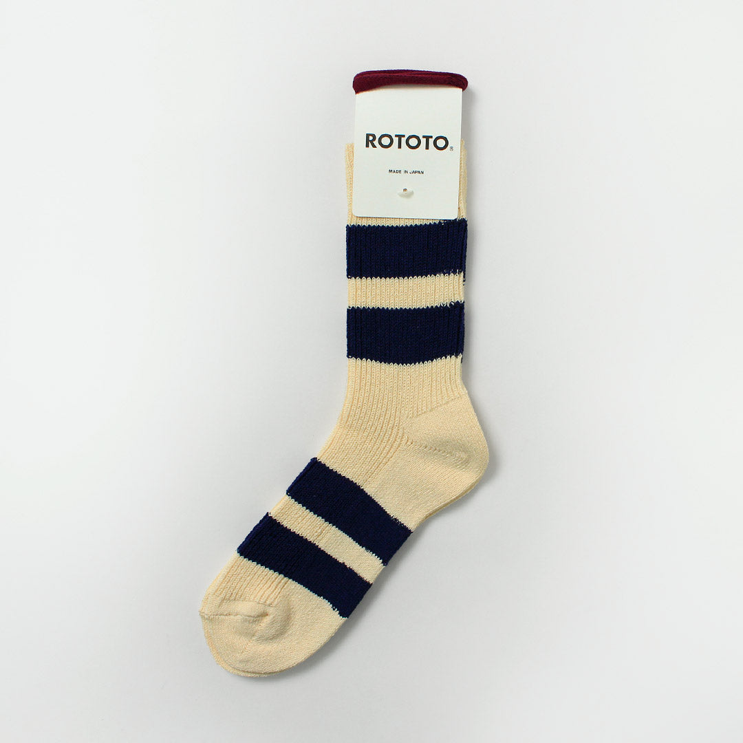 ROTOTO / Recycled Cotton Stripe Socks