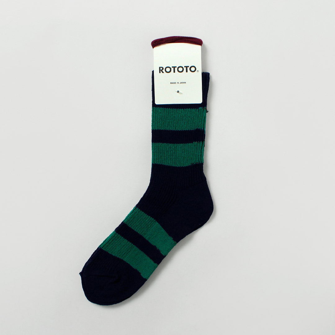 ROTOTO / Recycled Cotton Stripe Socks