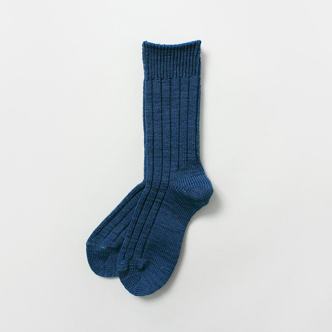 ROTOTO / Organic Cotton Indigo Tone Socks
