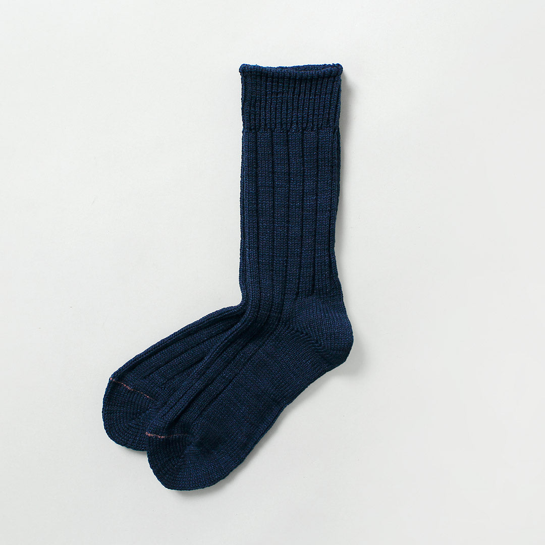 ROTOTO / Organic Cotton Indigo Tone Socks