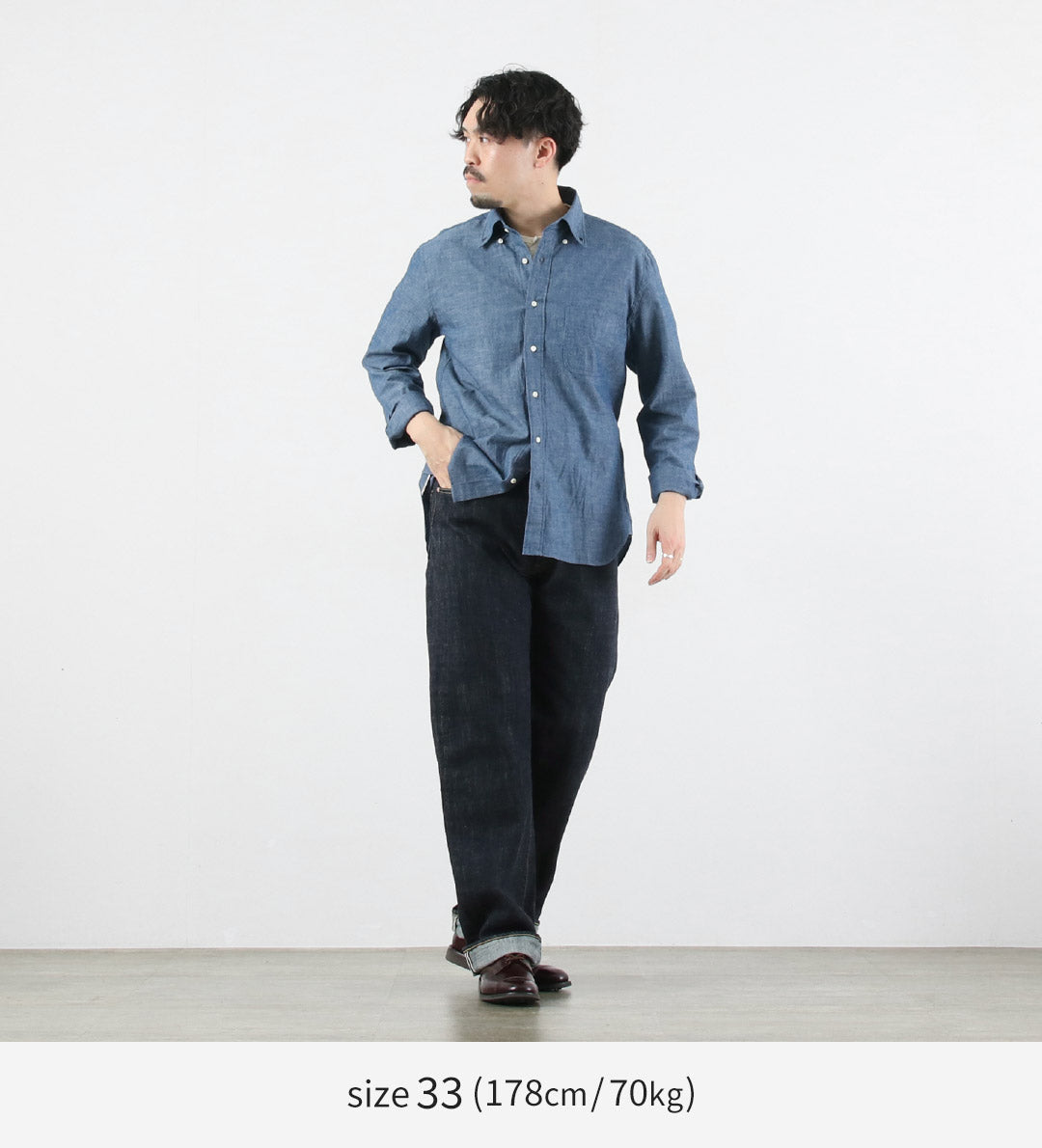 FOB FACTORY / F143 布边直筒五袋牛仔布