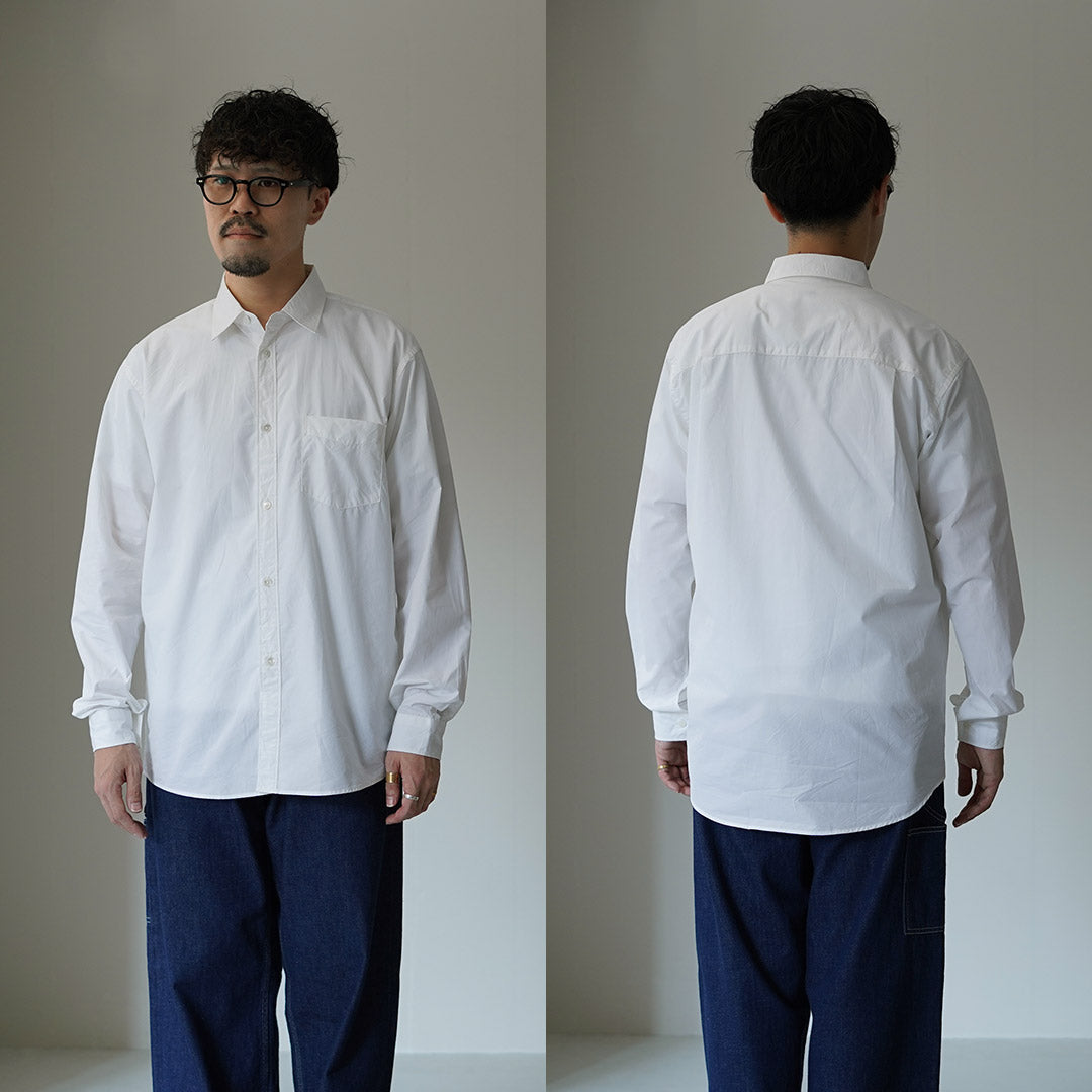NOTES DE NAVETTE / Chemise Col Régulier En Popeline Haute Densité